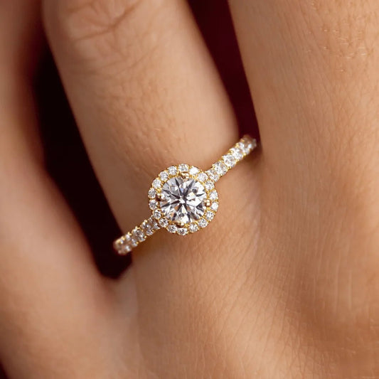 The Kiara - Round Halo - CEYLON BRILLIANCE CO.