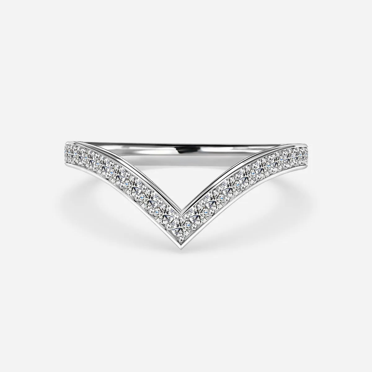 The Althea - V Shaped Band - CEYLON BRILLIANCE CO.