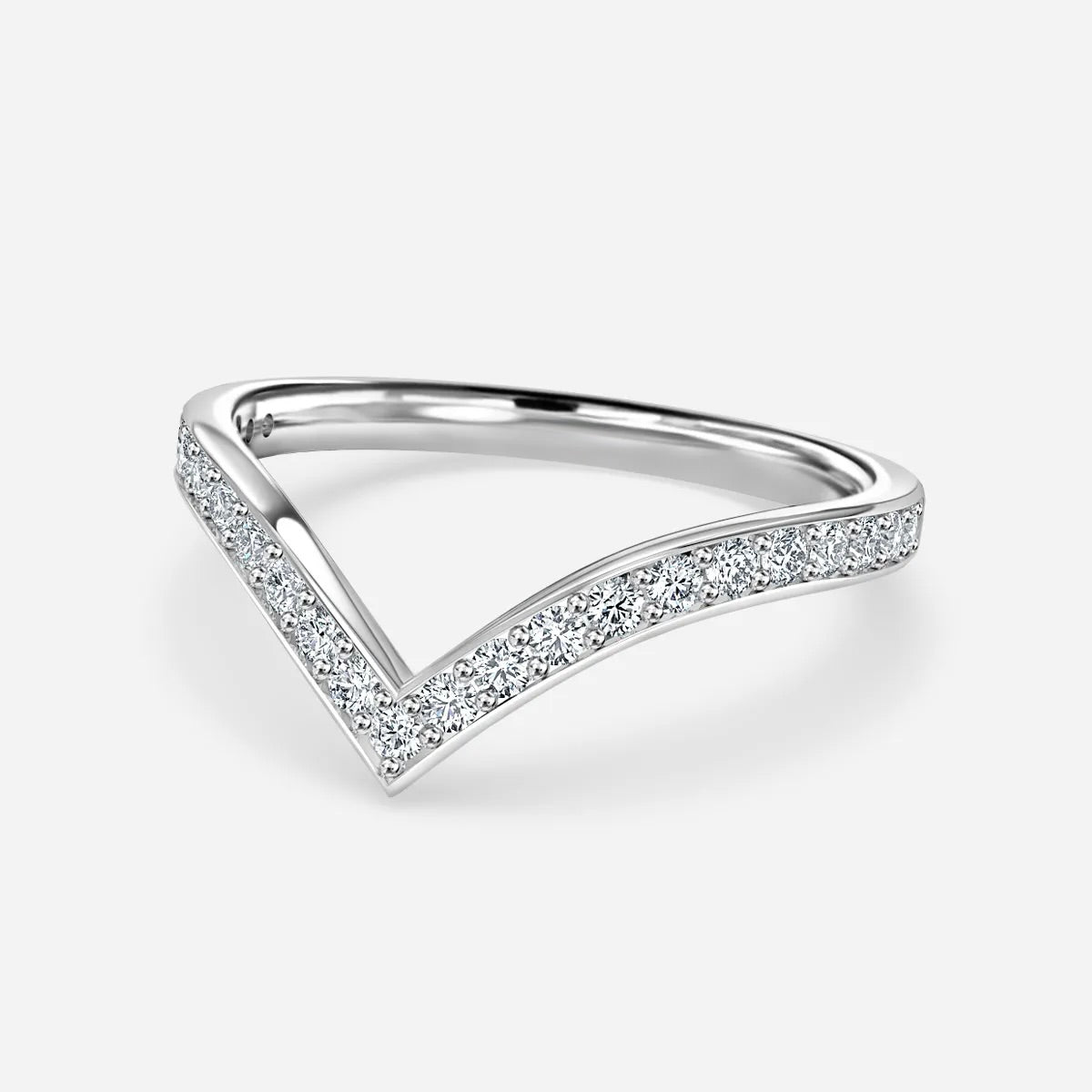 The Althea - V Shaped Band - CEYLON BRILLIANCE CO.