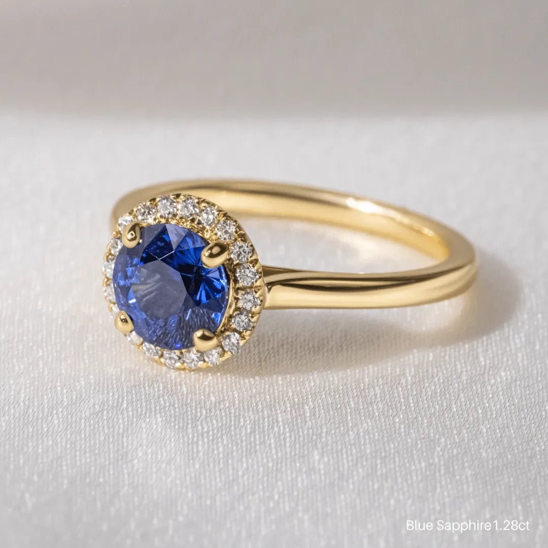 The Avani - Round Blue Sapphire - CEYLON BRILLIANCE CO.