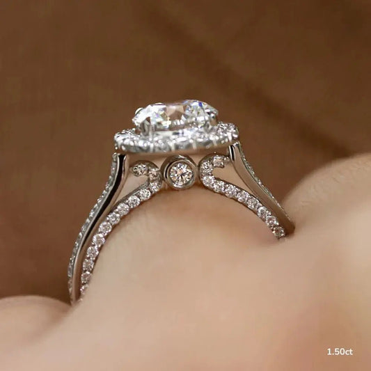The Sera - Round 1.00ct Halo Unique - CEYLON BRILLIANCE CO.