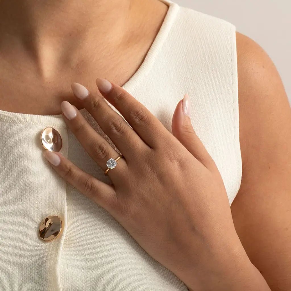 The Aris - 1.00ct Round Solitaire - CEYLON BRILLIANCE CO.