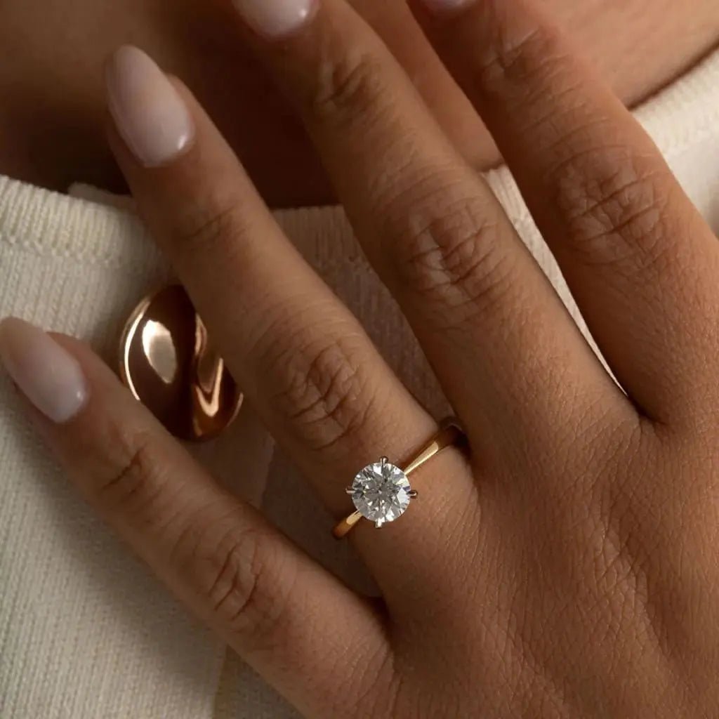 The Aris - 1.00ct Round Solitaire - CEYLON BRILLIANCE CO.