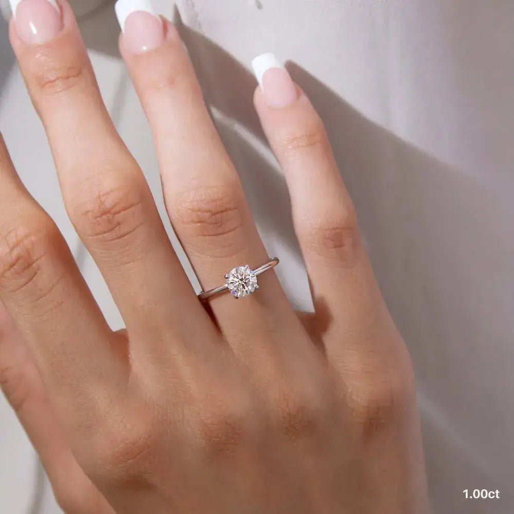 The Nivra - Round 1.00ct Hidden Halo - CEYLON BRILLIANCE CO.