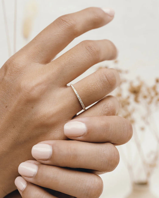 Eternity Band - Moissanite - CEYLON BRILLIANCE CO.