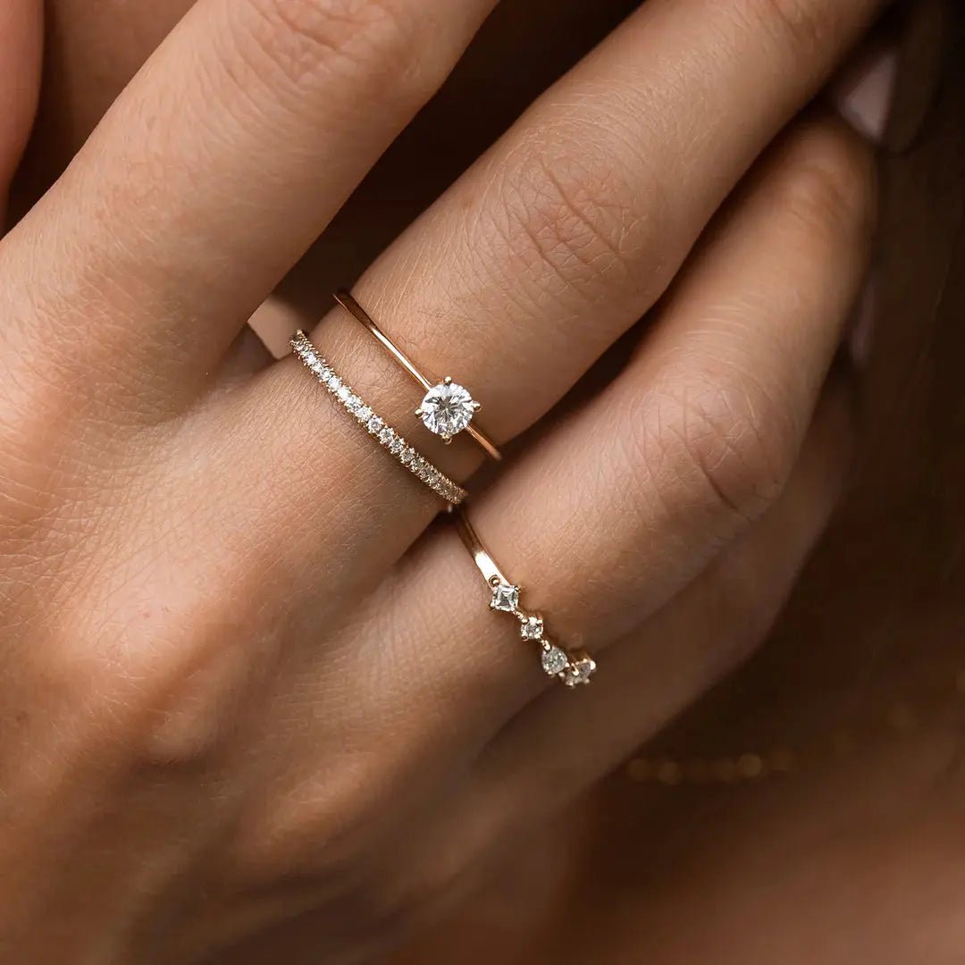 Demi Solitaire Ring - CEYLON BRILLIANCE CO.