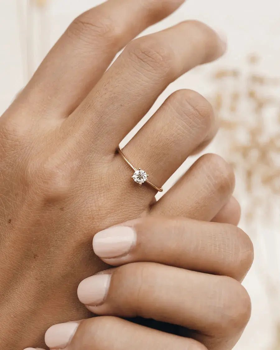 Demi Solitaire Ring - CEYLON BRILLIANCE CO.