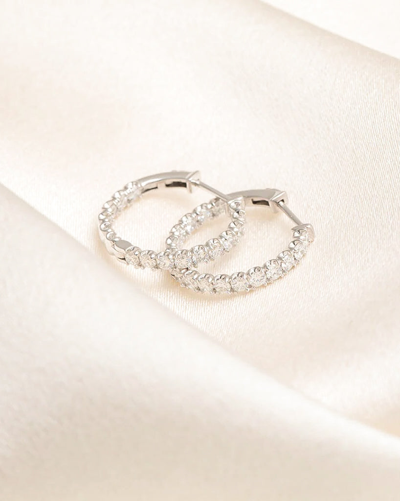 Aarvi Diamond Hoops – 1.00ct
