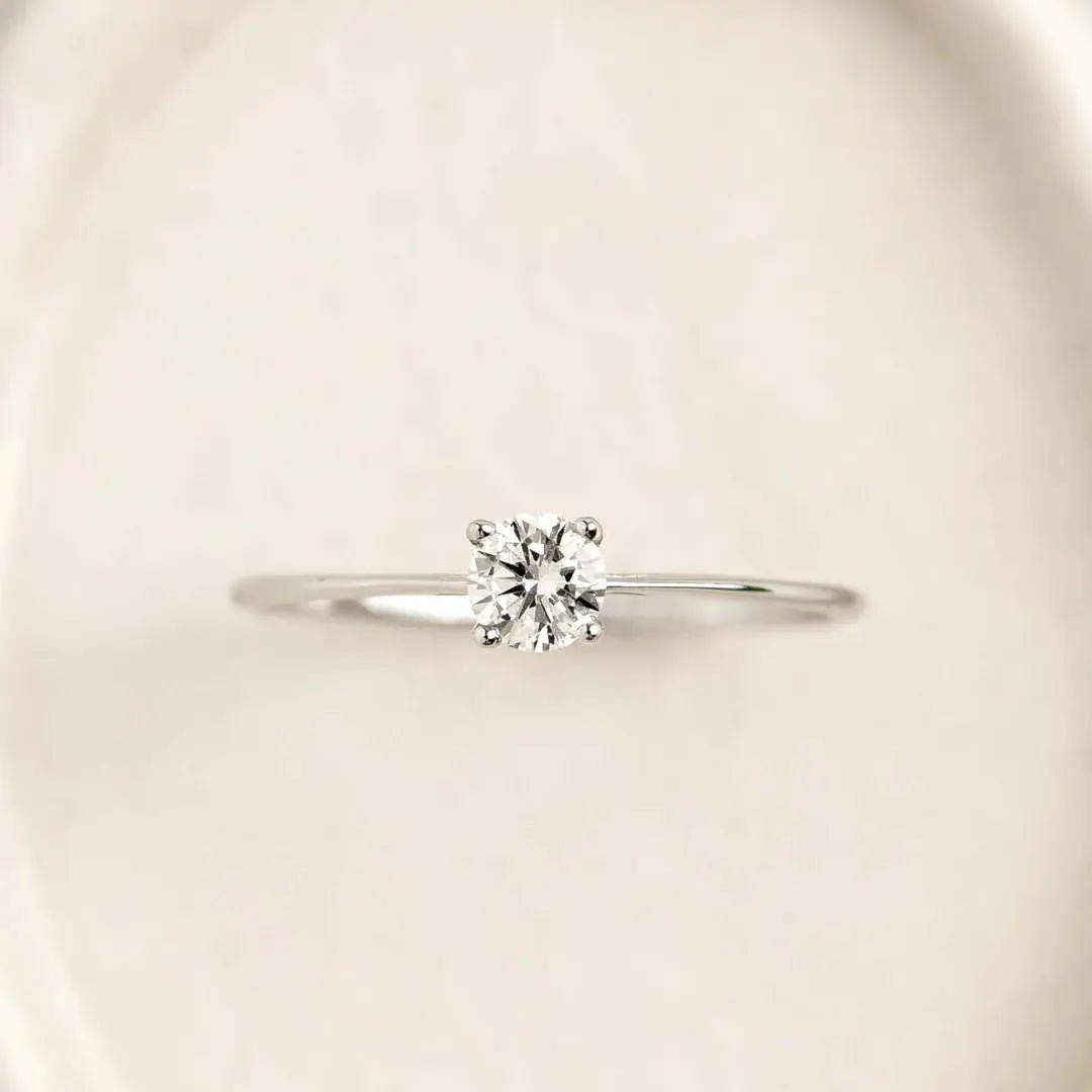 Demi Solitaire Ring - CEYLON BRILLIANCE CO.