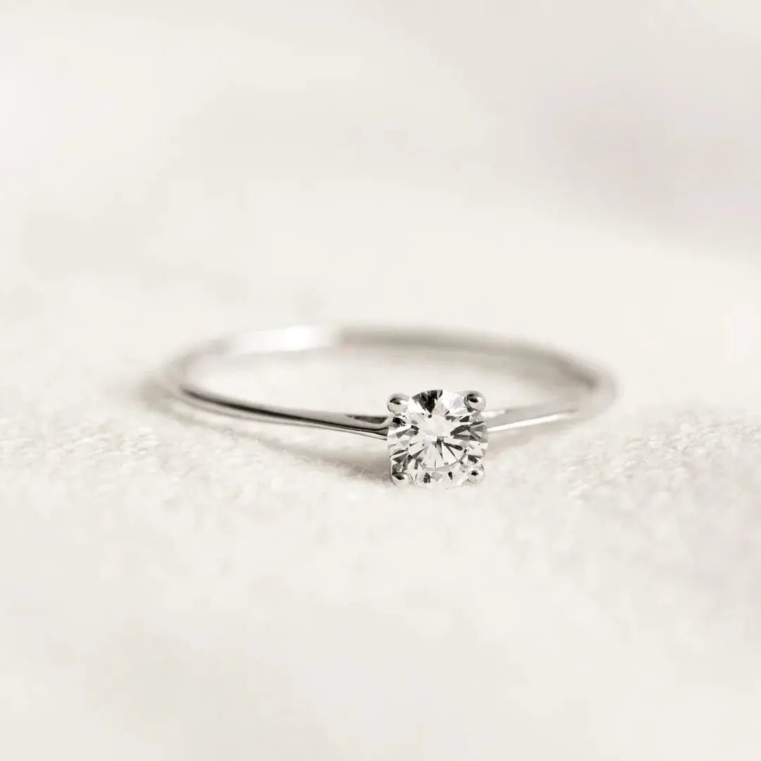 Demi Solitaire Ring - CEYLON BRILLIANCE CO.