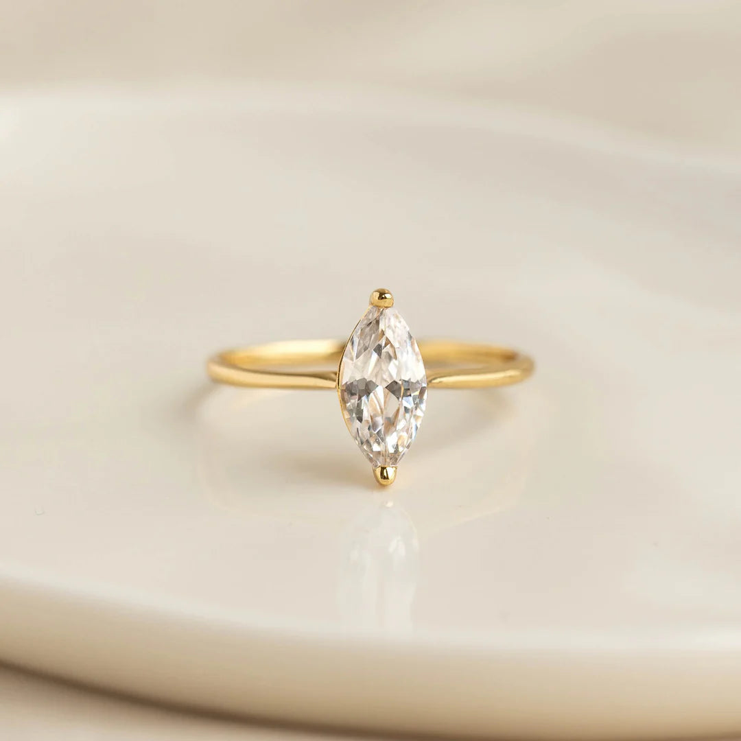 Kiyara Marquise Solitaire Ring