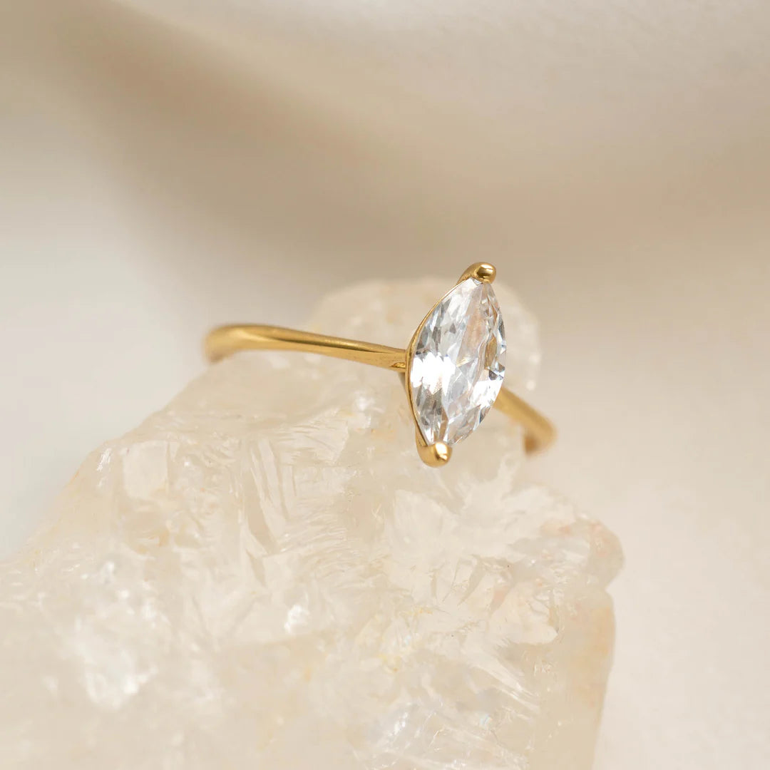 Kiyara Marquise Solitaire Ring