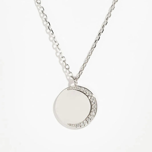Moonlight Necklace - Sterling Silver - CEYLON BRILLIANCE CO.