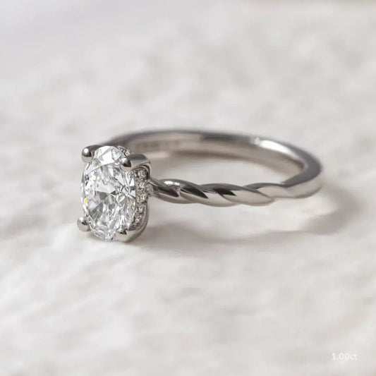 The Saanvi - 1.00ct Twisted Band - CEYLON BRILLIANCE CO.