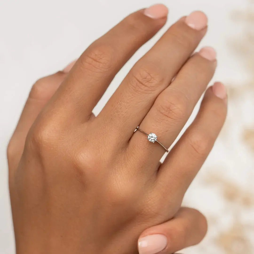 Demi Solitaire Ring - CEYLON BRILLIANCE CO.