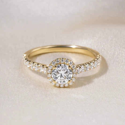The Kiara - Round Halo - CEYLON BRILLIANCE CO.