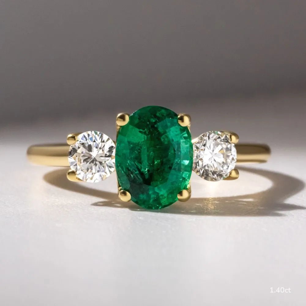 The Tishya - Oval Emerald - CEYLON BRILLIANCE CO.