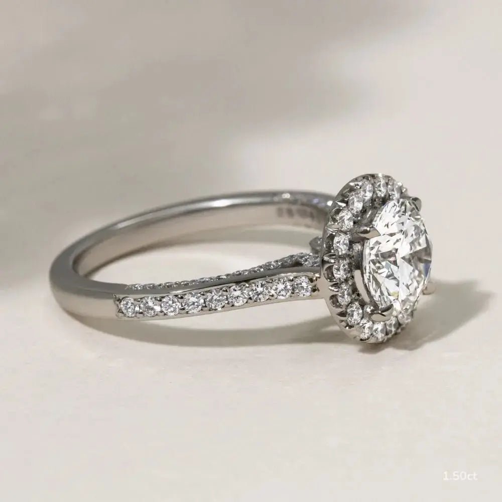 The Sera - Round 1.00ct Halo Unique - CEYLON BRILLIANCE CO.