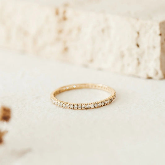 Eternity Band - Moissanite - CEYLON BRILLIANCE CO.
