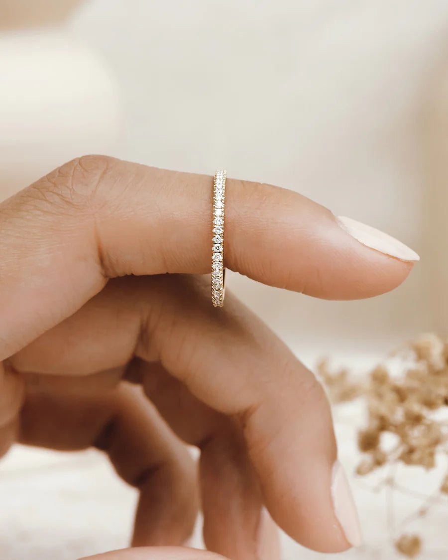 Eternity Band - Moissanite - CEYLON BRILLIANCE CO.