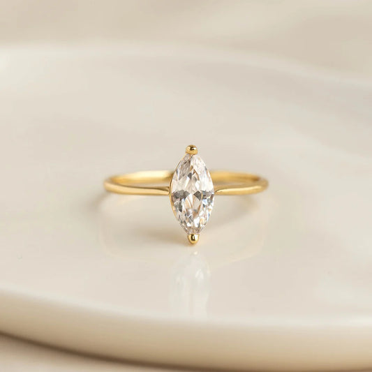 Kiyara Marquise Solitaire Ring