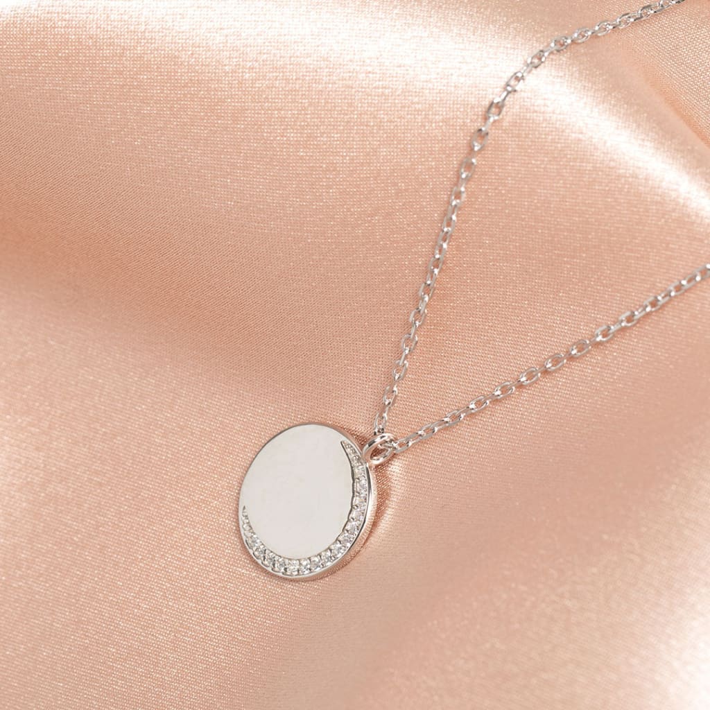 Moonlight Necklace - Sterling Silver - CEYLON BRILLIANCE CO.