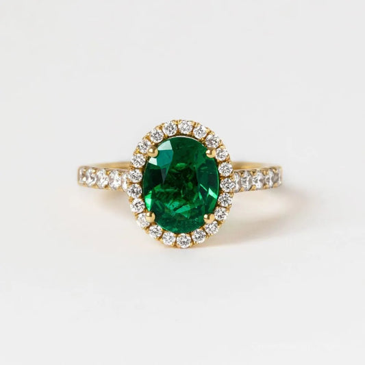 The Kiara - Oval Emerald - CEYLON BRILLIANCE CO.