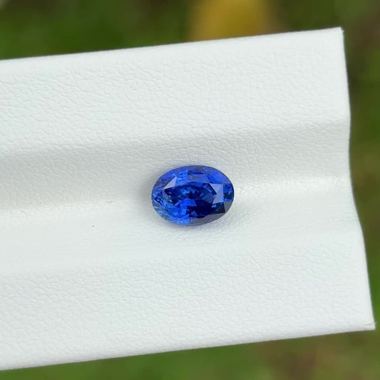 2.11ct Royal Blue Sapphire – Oval Cut, Heated, Natural