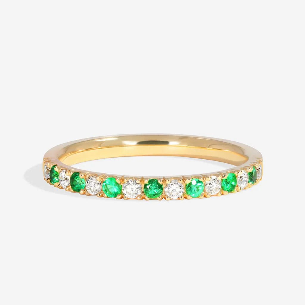 Eternity Ring - Emerald - CEYLON BRILLIANCE CO.
