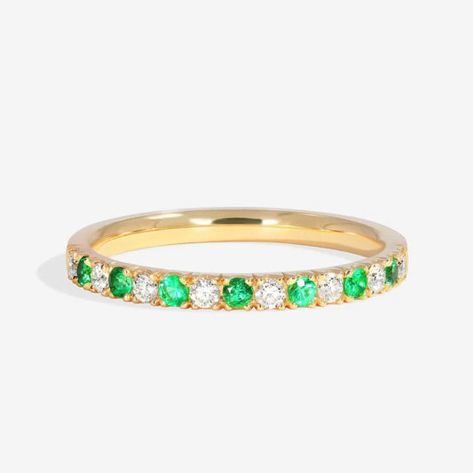 Eternity Ring - Emerald - CEYLON BRILLIANCE CO.